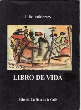Portada del poemario "Libro de Vida" de julio Valderrey.